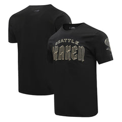 Seattle Kraken Pro Standard Wordmark T-Shirt - Black T-shirts