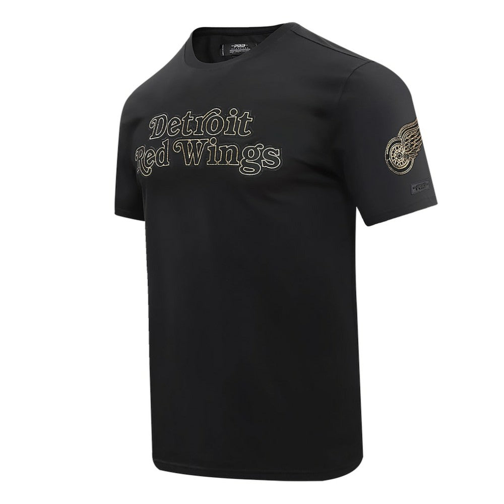 Detroit Red Wings Pro Standard Wordmark T-Shirt - Black T-shirts