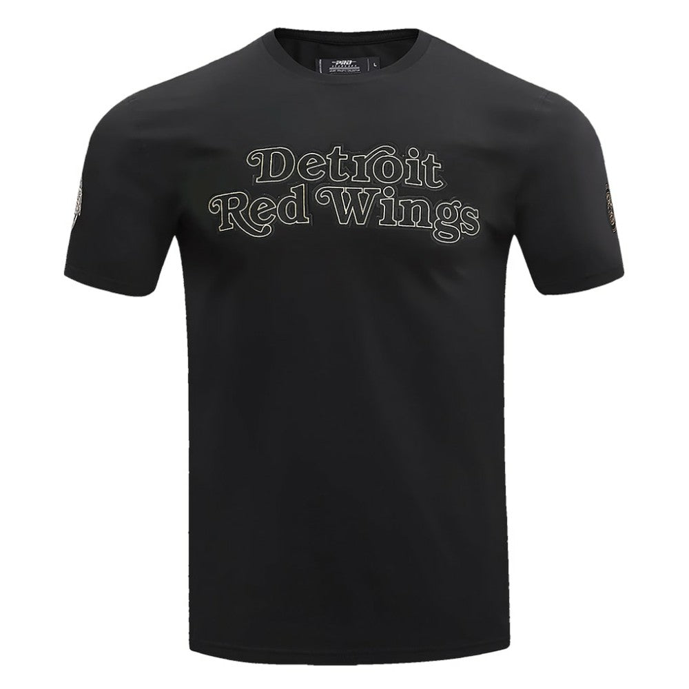 Detroit Red Wings Pro Standard Wordmark T-Shirt - Black T-shirts