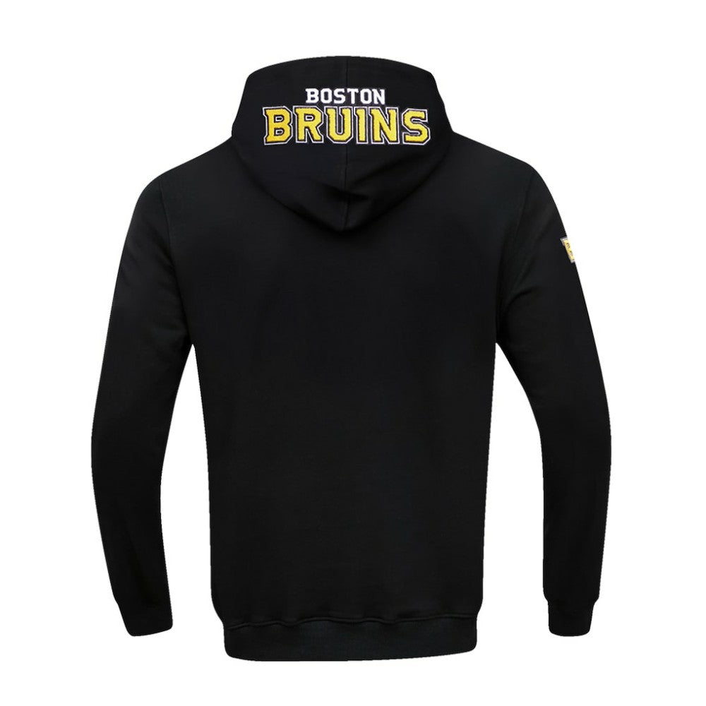 Boston Bruins Pro Standard Classic Chenille Full-Zip Hoodie Jacket - Black Hoodies