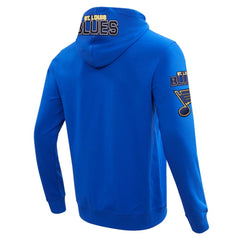 St. Louis Blues Pro Standard Classic Chenille Full-Zip Hoodie Jacket - Blue Hoodies