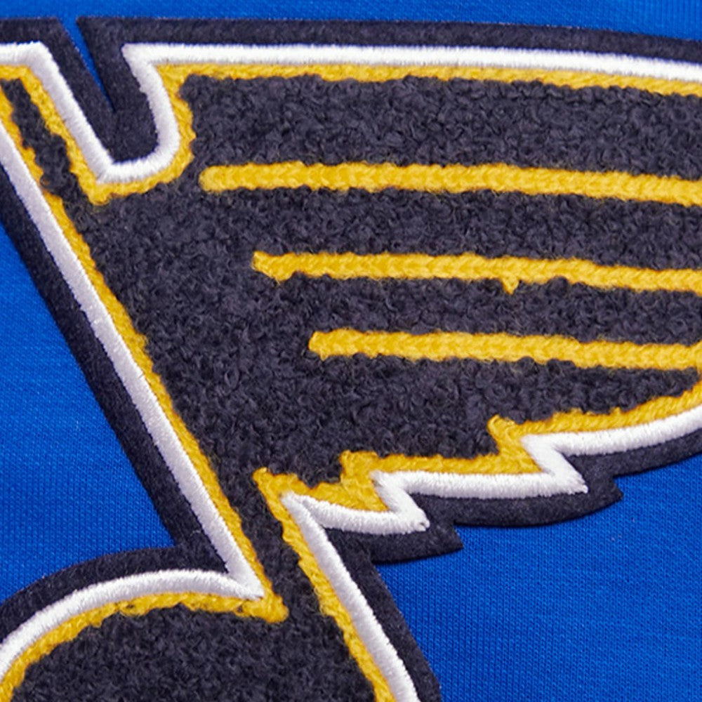 St. Louis Blues Pro Standard Classic Chenille Full-Zip Hoodie Jacket - Blue Hoodies