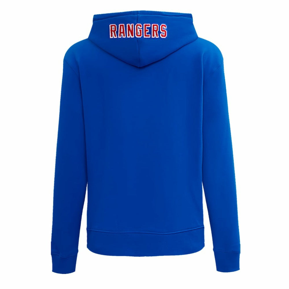 New York Rangers Pro Standard Women's Classic Chenille Pullover Hoodie - Blue Hoodies