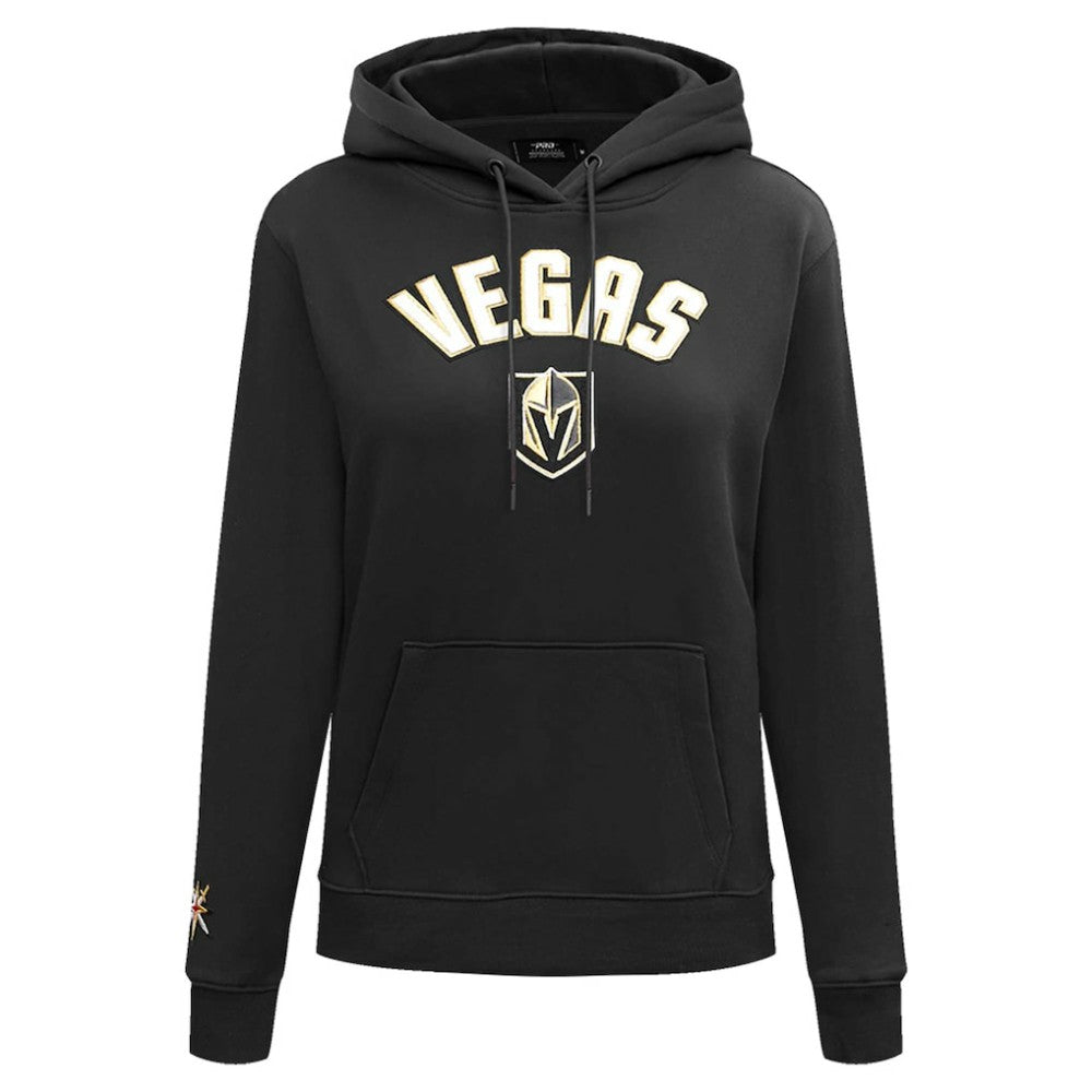 Vegas Golden Knights Pro Standard Women's Classic Chenille Pullover Hoodie - Black Hoodies