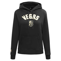 Vegas Golden Knights Pro Standard Women's Classic Chenille Pullover Hoodie - Black Hoodies