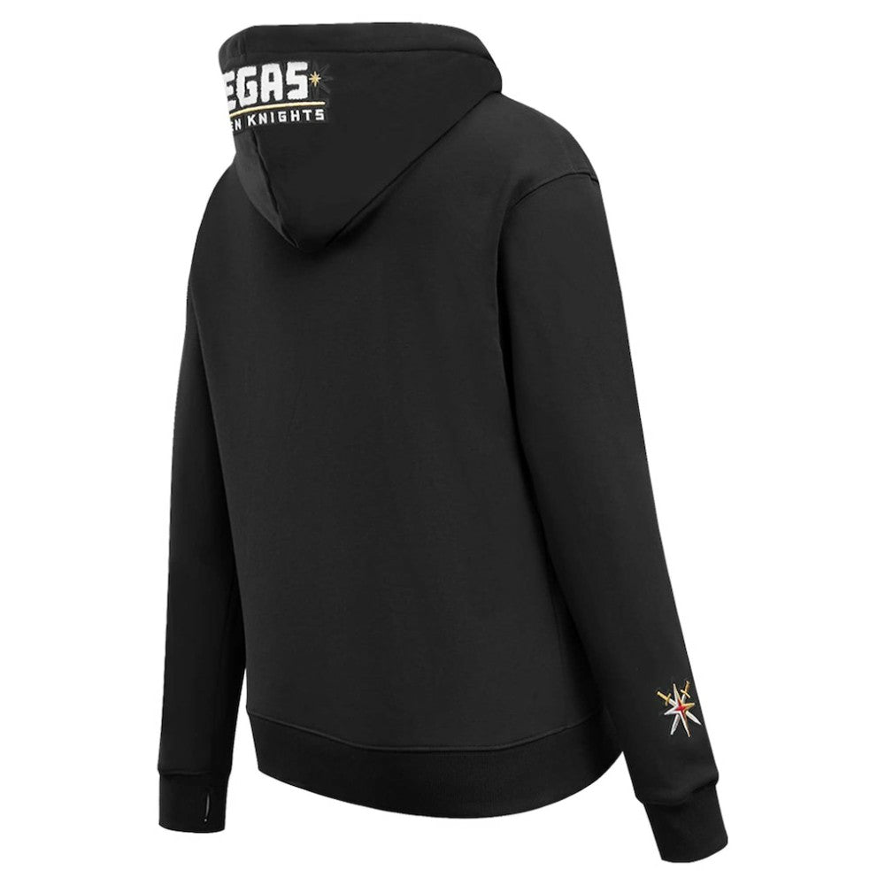 Vegas Golden Knights Pro Standard Women's Classic Chenille Pullover Hoodie - Black Hoodies