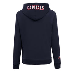 Washington Capitals Pro Standard Women's Classic Chenille Pullover Hoodie - Navy Hoodies