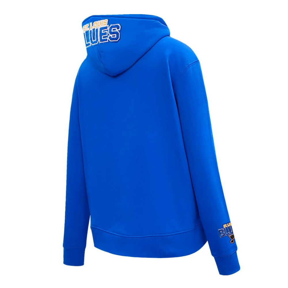 St. Louis Blues Pro Standard Women's Classic Chenille Pullover Hoodie - Blue Hoodies