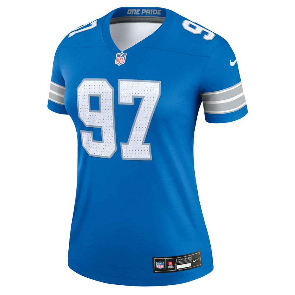 Aidan Hutchinson Detroit Lions Women's Legend Player Performance Top - Blue outlet