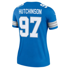 Aidan Hutchinson Detroit Lions Women's Legend Player Performance Top - Blue outlet