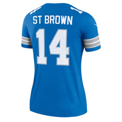 Amon-Ra St. Brown Detroit Lions Women's Legend Player Performance Top - Blue sale