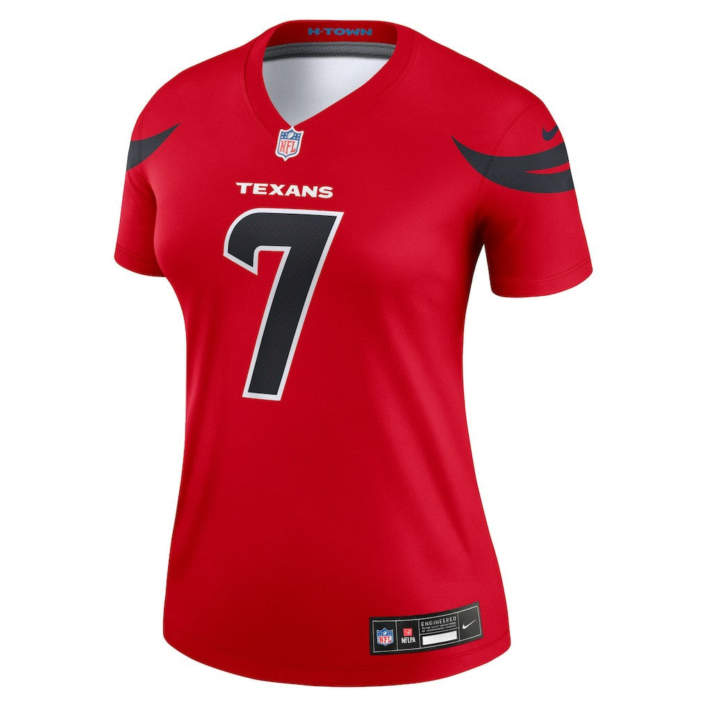 C.J. Stroud Houston Texans Women's Alternate Legend Player Performance Top - Red for sale