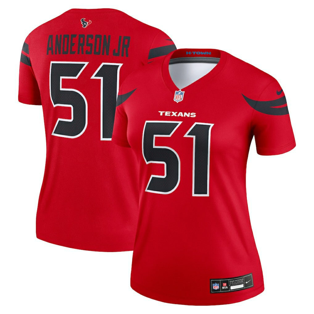 Will Anderson Jr. Houston Texans Women's Alternate Legend Player Performance Top - Red online