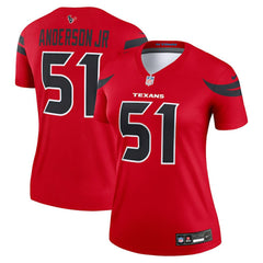 Will Anderson Jr. Houston Texans Women's Alternate Legend Player Performance Top - Red online
