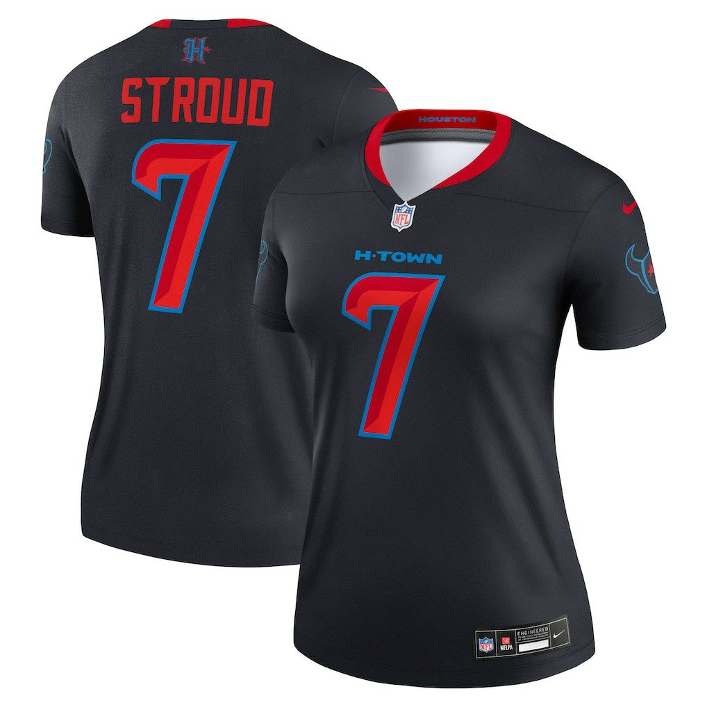 C.J. Stroud Houston Texans Women's Alternate Legend Player Performance Top - Navy for sale