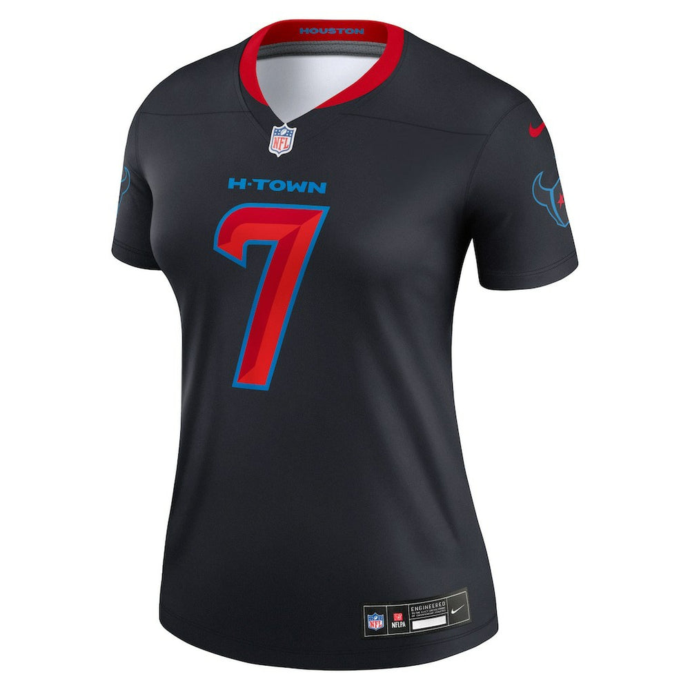C.J. Stroud Houston Texans Women's Alternate Legend Player Performance Top - Navy for sale
