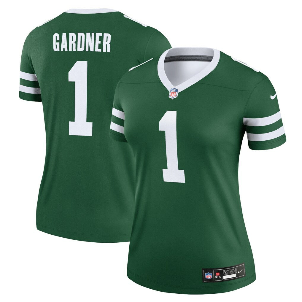 Ahmad Sauce Gardner New York Jets Women's Legend Player Performance Top - Legacy Green outlet
