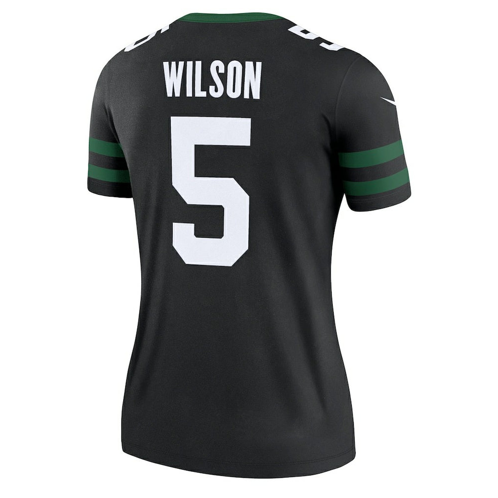 Garrett Wilson New York Jets Women's Alternate Legend Player Performance Top - Legacy Black on sale