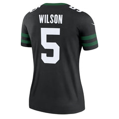 Garrett Wilson New York Jets Women's Alternate Legend Player Performance Top - Legacy Black on sale