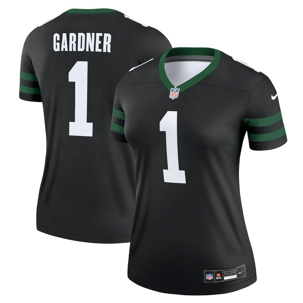 Ahmad Sauce Gardner New York Jets Women's Alternate Legend Player Performance Top - Legacy Black discount