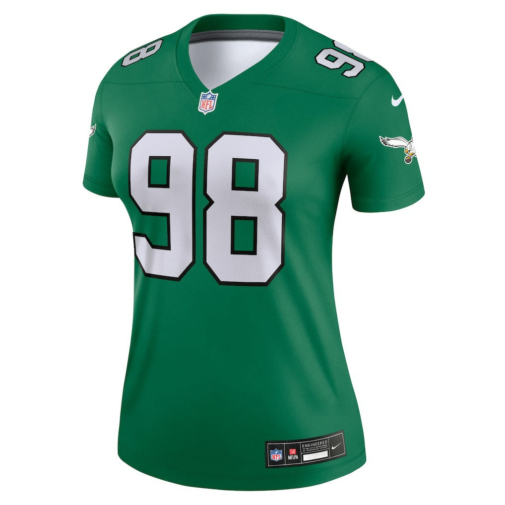 Jalen Carter Philadelphia Eagles Women's Alternate Legend Player Performance Top - Kelly Green outlet