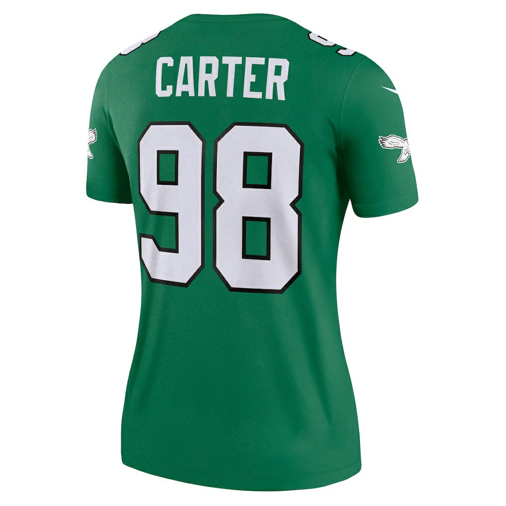 Jalen Carter Philadelphia Eagles Women's Alternate Legend Player Performance Top - Kelly Green outlet