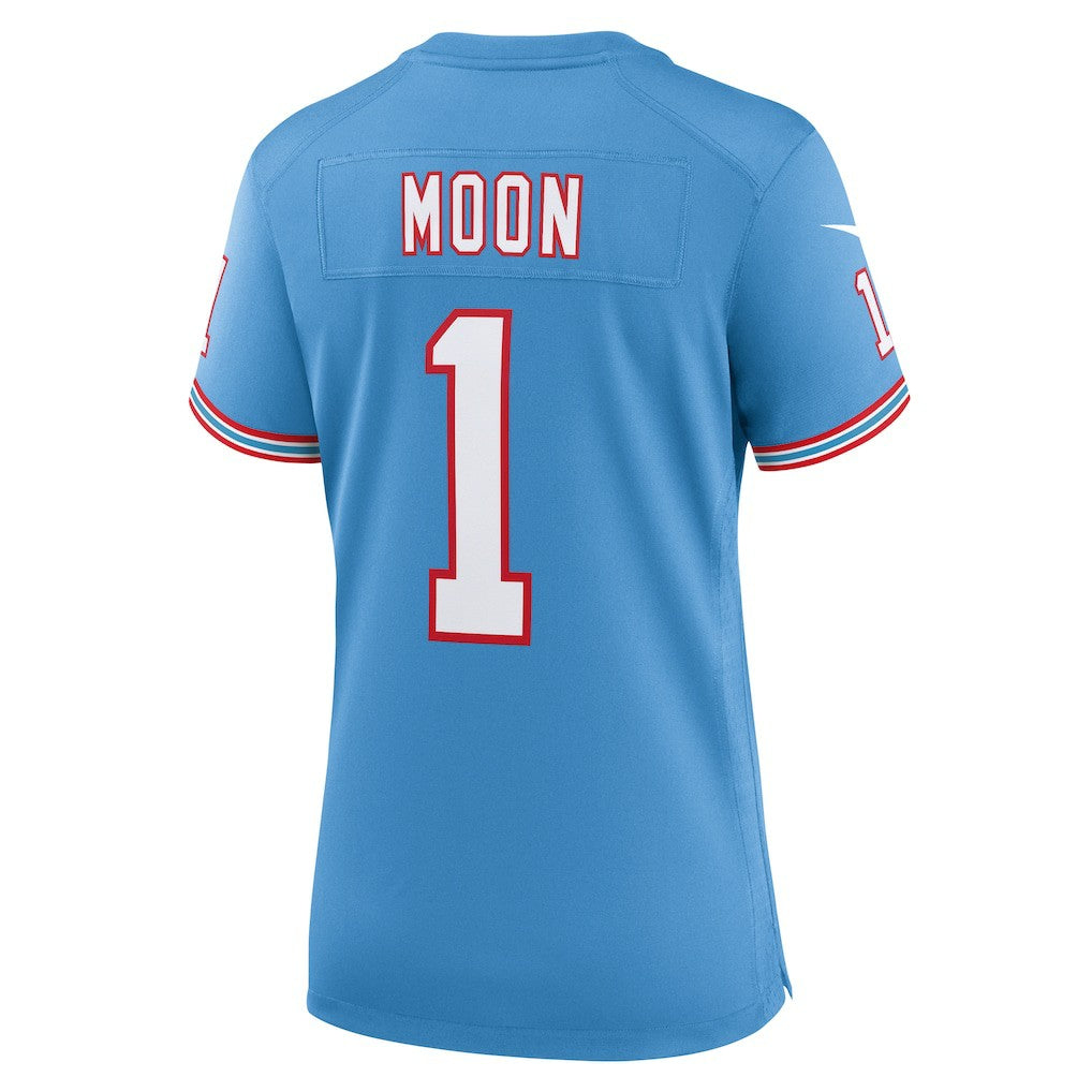 Warren Moon Tennessee Titans Women's Oilers Throwback Retired Player Game Jersey - Light Blue online