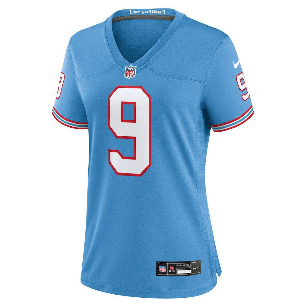 Steve McNair Tennessee Titans Women's Oilers Throwback Retired Player Game Jersey - Light Blue sale