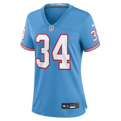 Earl Campbell Tennessee Titans Women's Oilers Throwback Retired Player Game Jersey - Light Blue online