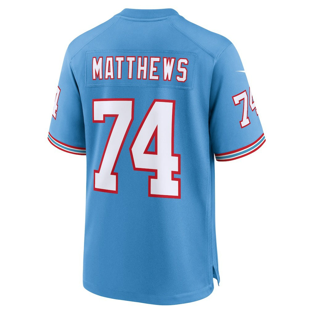 Bruce Matthews Tennessee Titans Retired Player Alternate Game Jersey - Light Blue online