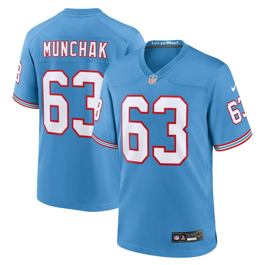 Mike Munchak Tennessee Titans Retired Player Alternate Game Jersey - Light Blue cheap