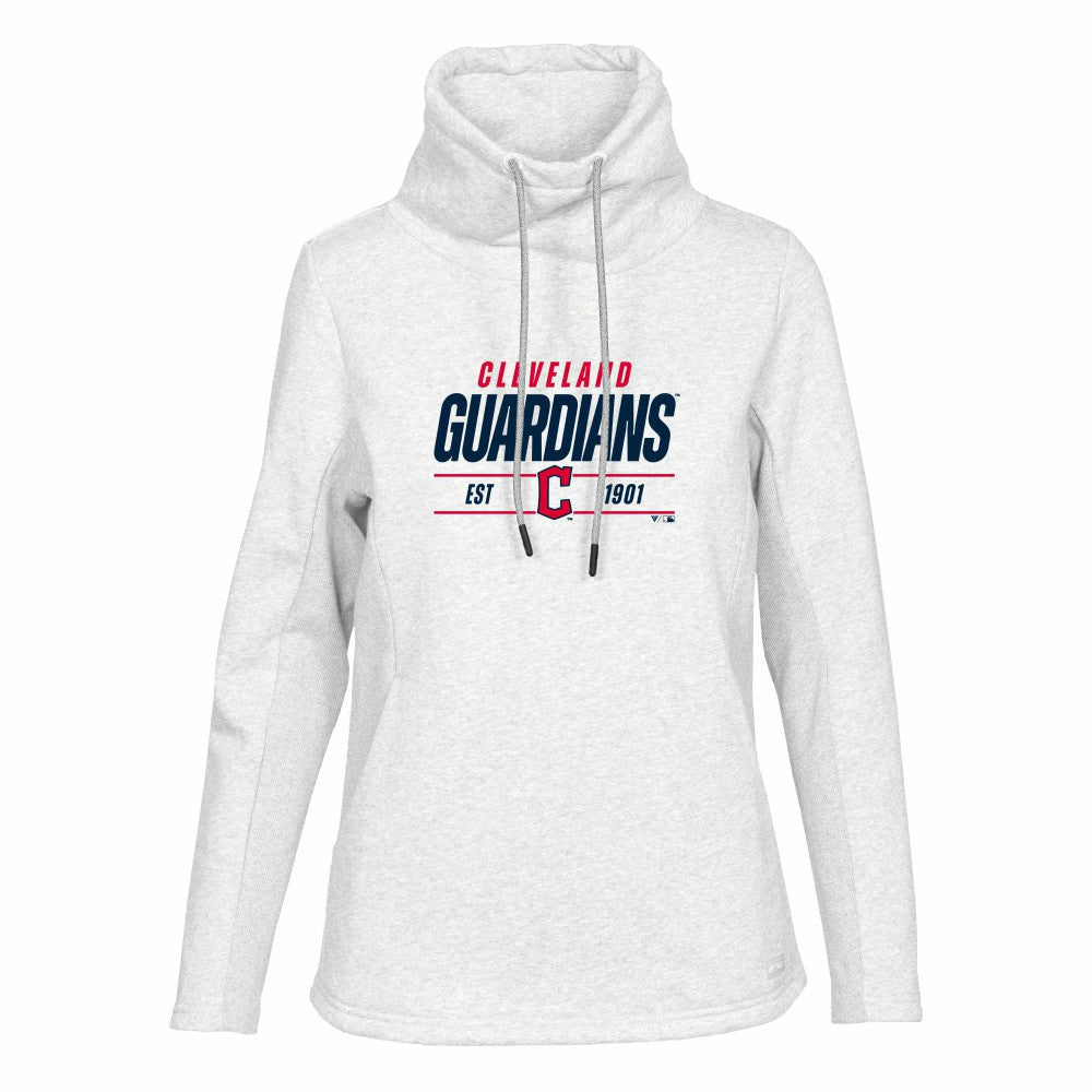 Cleveland Guardians Levelwear Women's Verve Loop Pullover Sweatshirt White