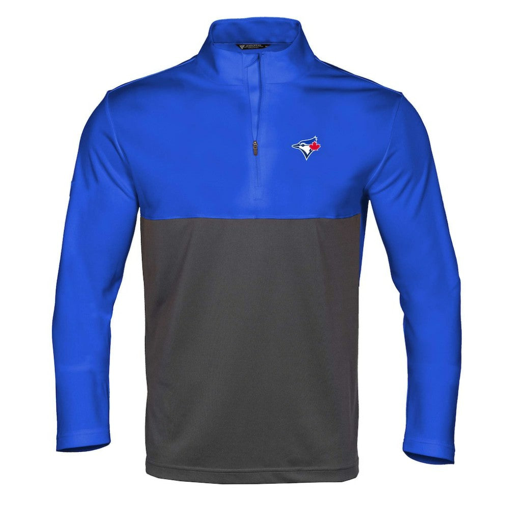 Toronto Blue Jays Levelwear Pursue Insignia 2.0 Quarter-Zip Pullover Top Royal/Charcoal
