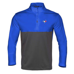 Toronto Blue Jays Levelwear Pursue Insignia 2.0 Quarter-Zip Pullover Top Royal/Charcoal