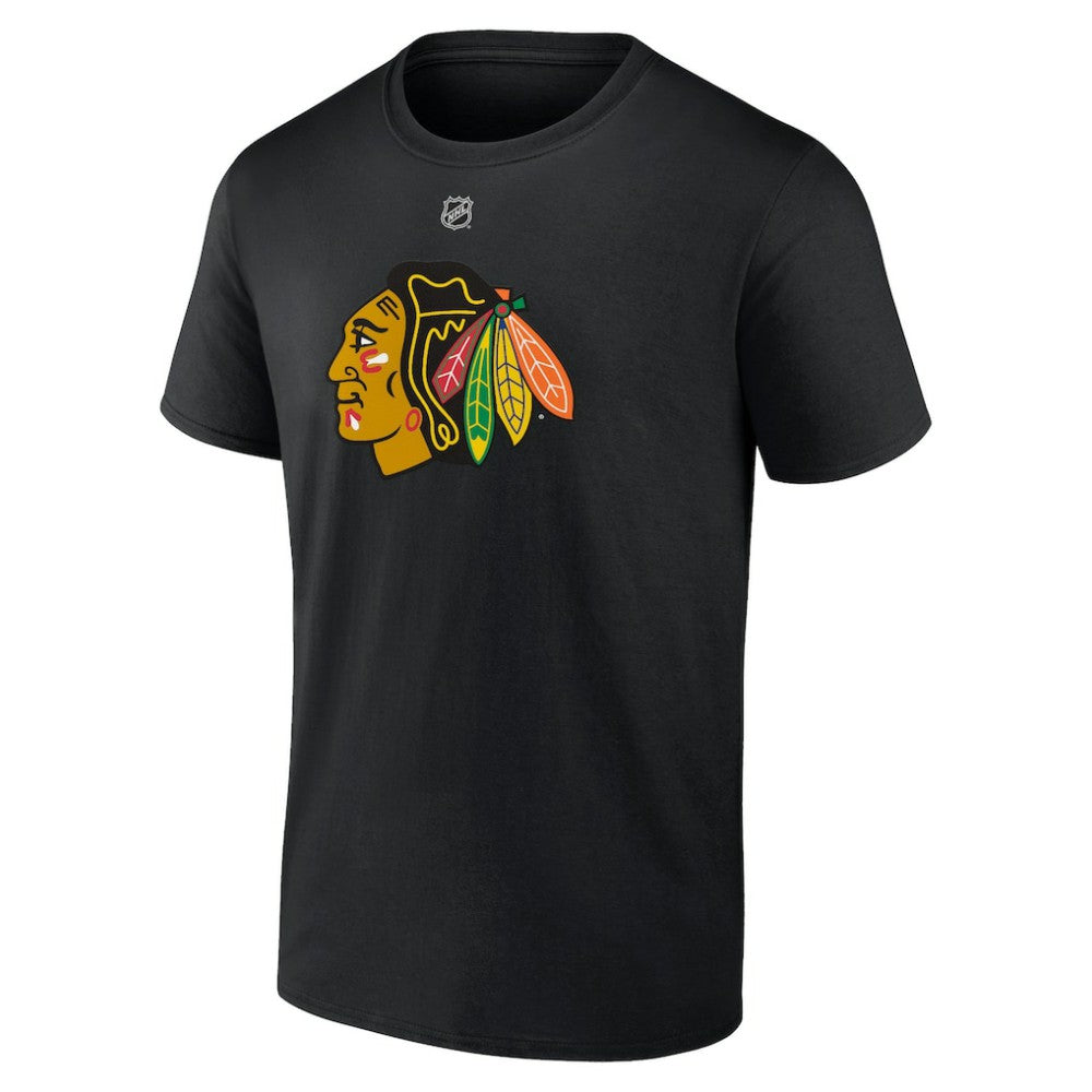 Taylor Hall Chicago Blackhawks Fanatics Authentic Stack Name & Number T-Shirt - Black T-shirts