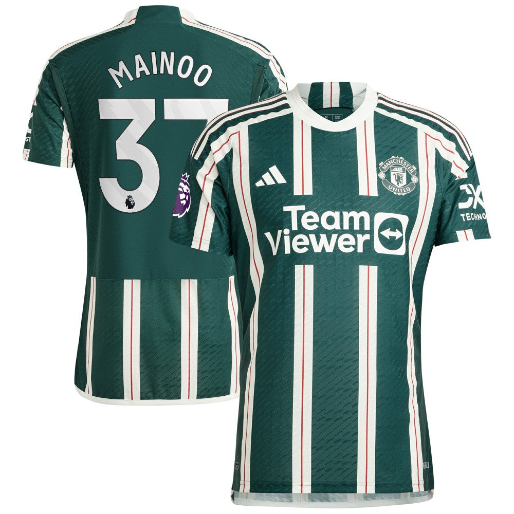 Kobbie Mainoo Manchester United 2023/24 Away Player Jersey - Green sale