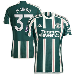Kobbie Mainoo Manchester United 2023/24 Away Player Jersey - Green sale