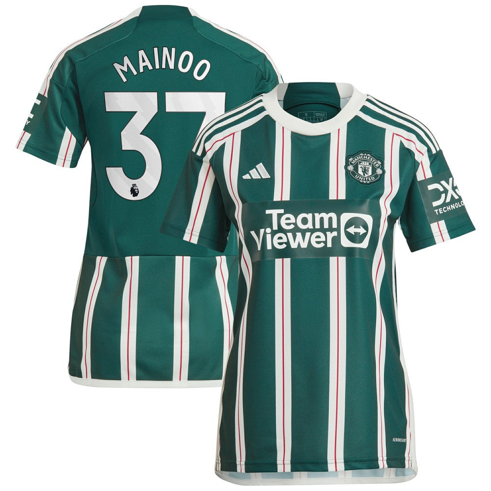 Kobbie Mainoo Manchester United Women's 2023/24 Away Replica Player Jersey - Green cheap