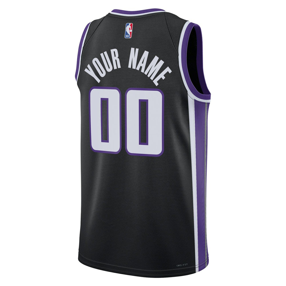 Sacramento Kings Unisex Swingman Custom Jersey - Icon Edition - Black on sale