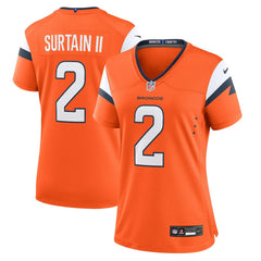 Patrick Surtain II Denver Broncos Women's Mile High Collection Game Jersey - Orange online