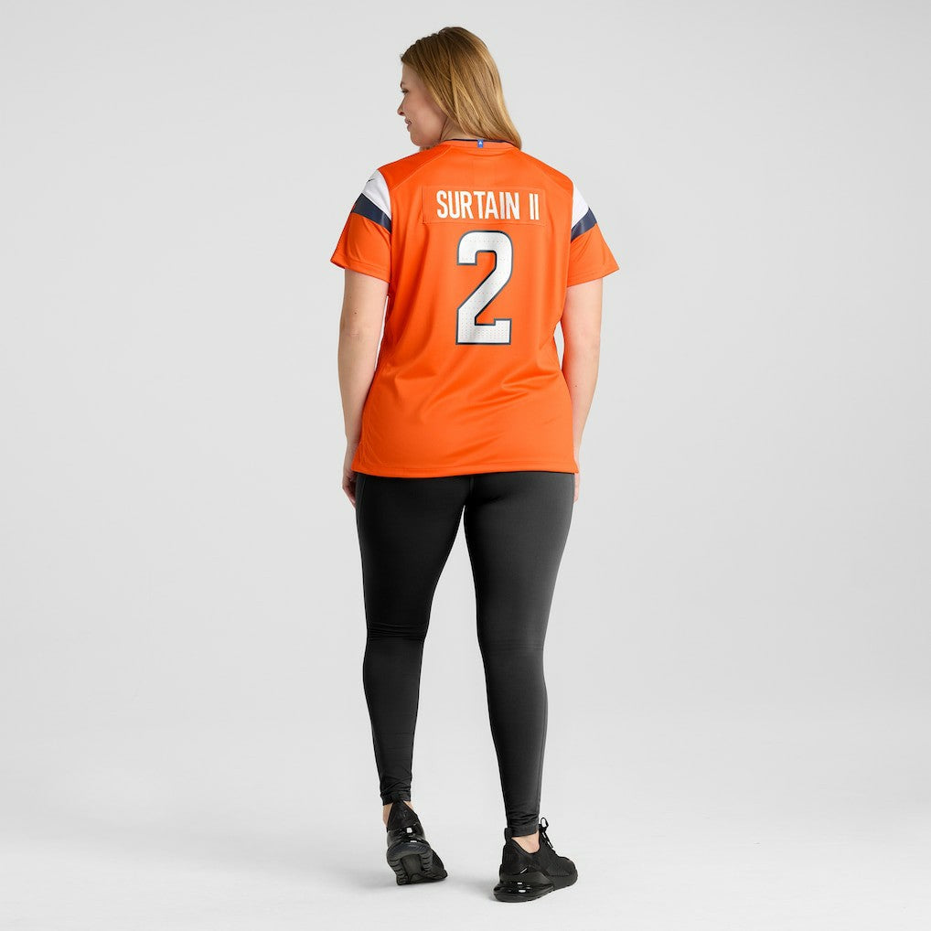 Patrick Surtain II Denver Broncos Women's Mile High Collection Game Jersey - Orange online