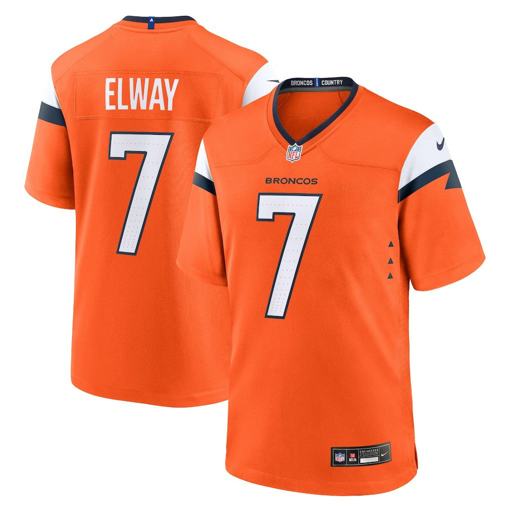 John Elway Denver Broncos Mile High Collection Retired Player Game Jersey - Orange discount