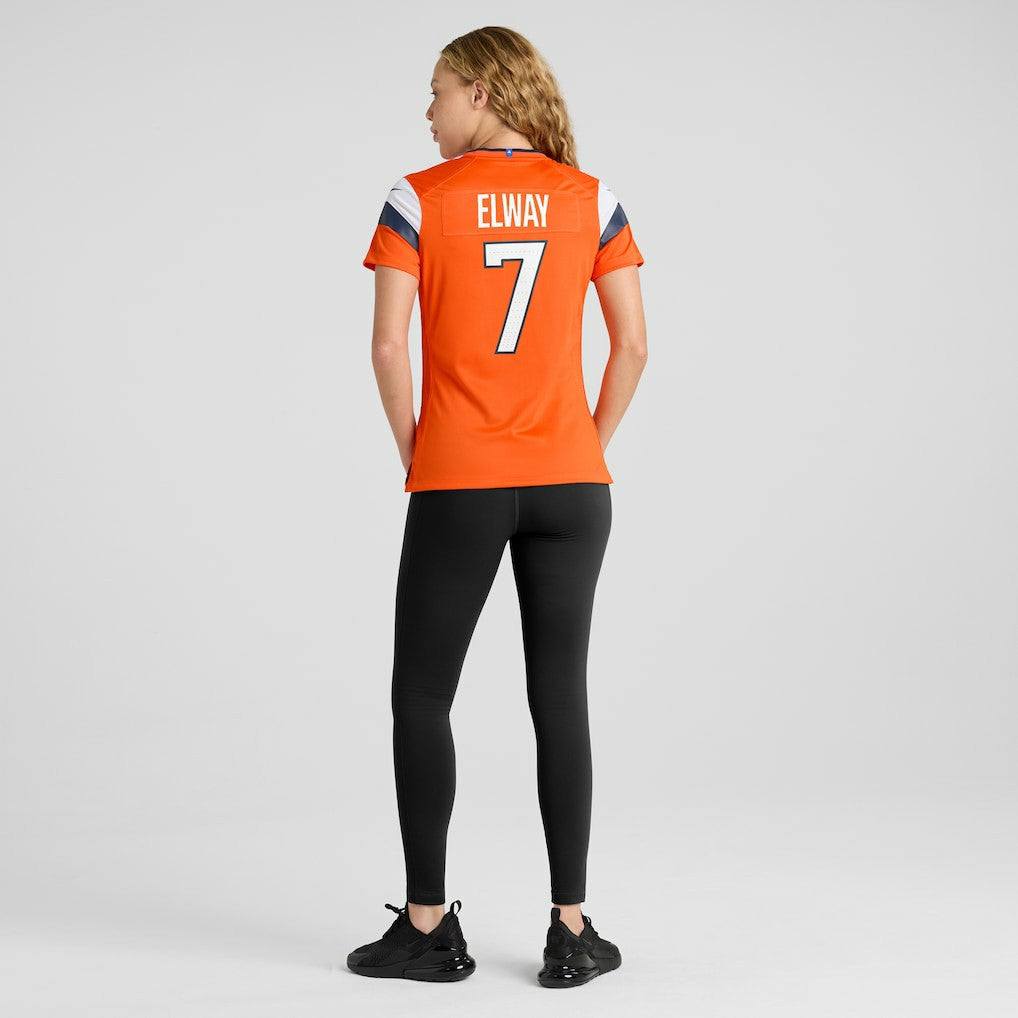 John Elway Denver Broncos Women's Mile High Collection Retired Player Game Jersey - Orange discount