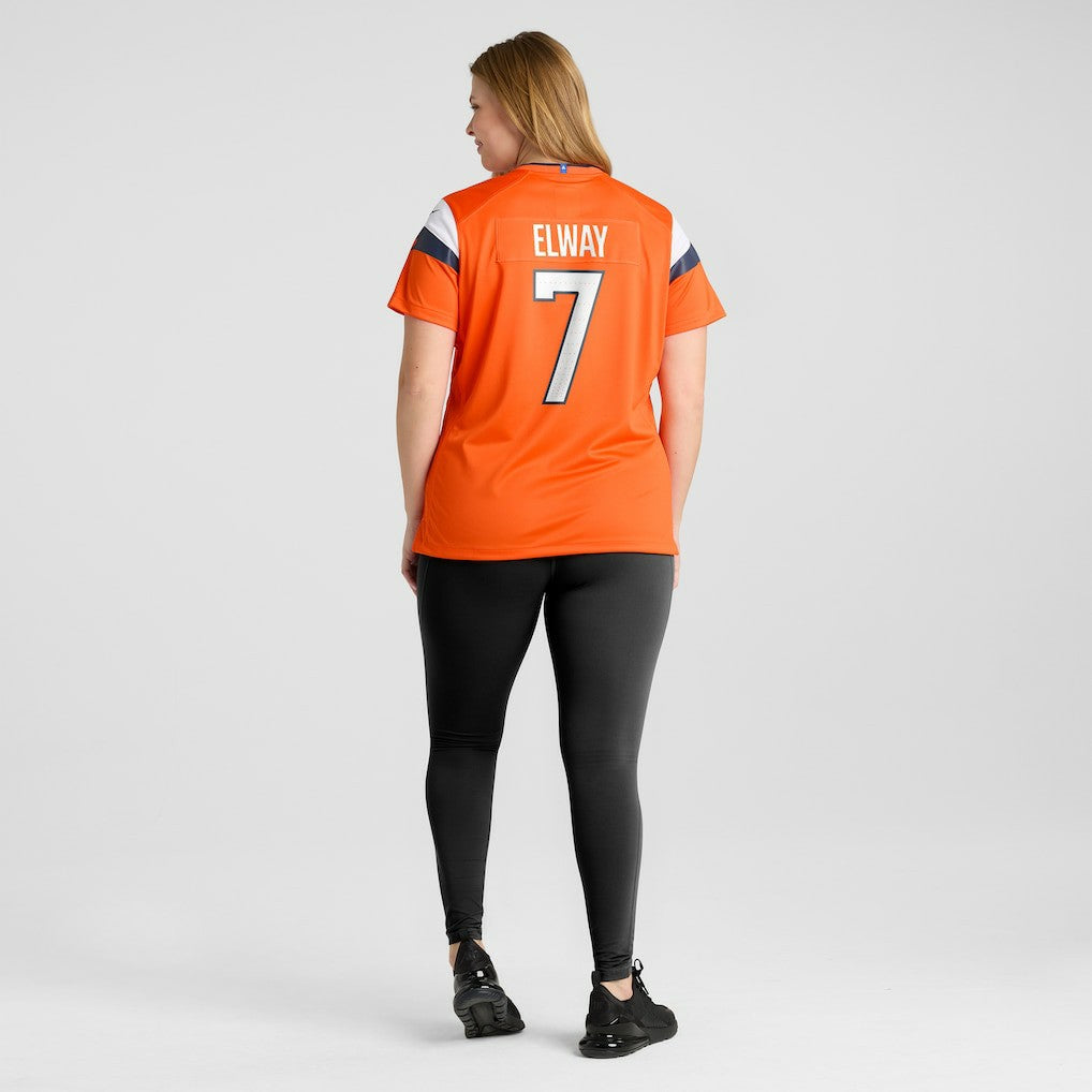 John Elway Denver Broncos Women's Mile High Collection Retired Player Game Jersey - Orange discount