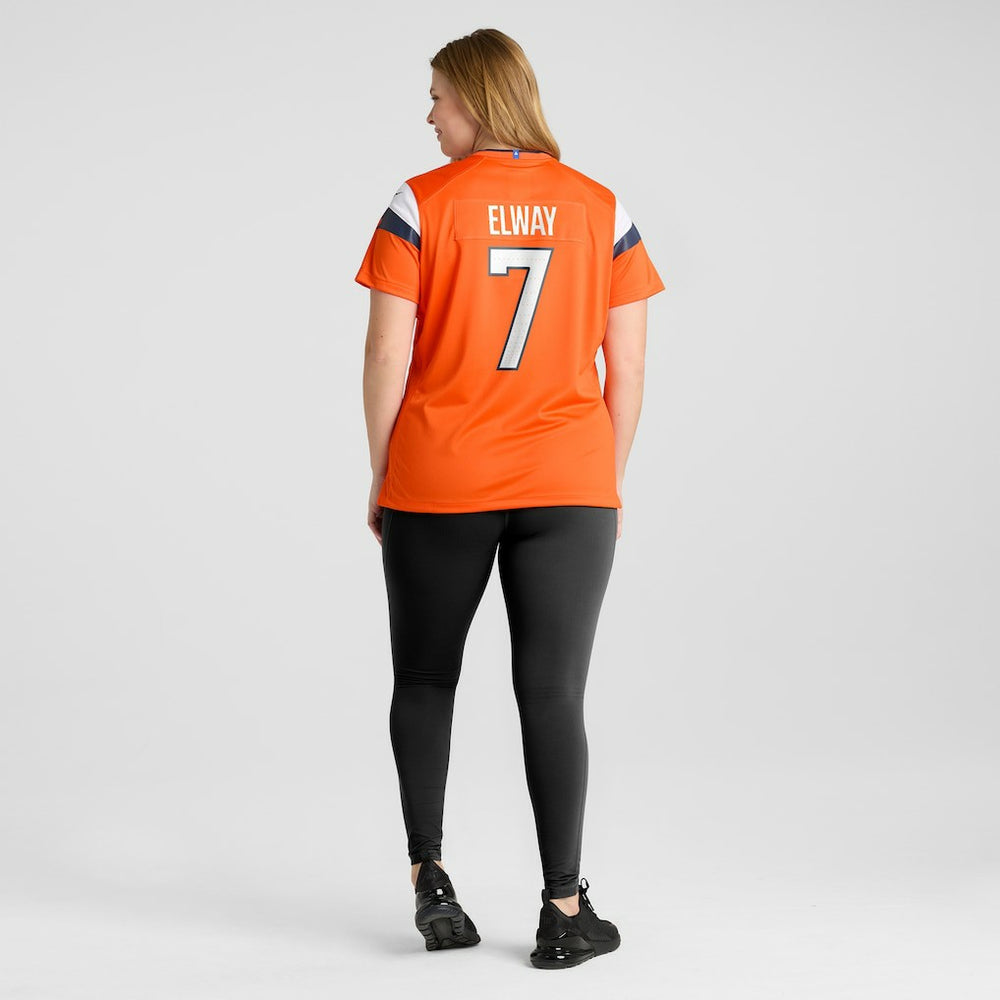 John Elway Denver Broncos Women's Mile High Collection Retired Player Game Jersey - Orange discount