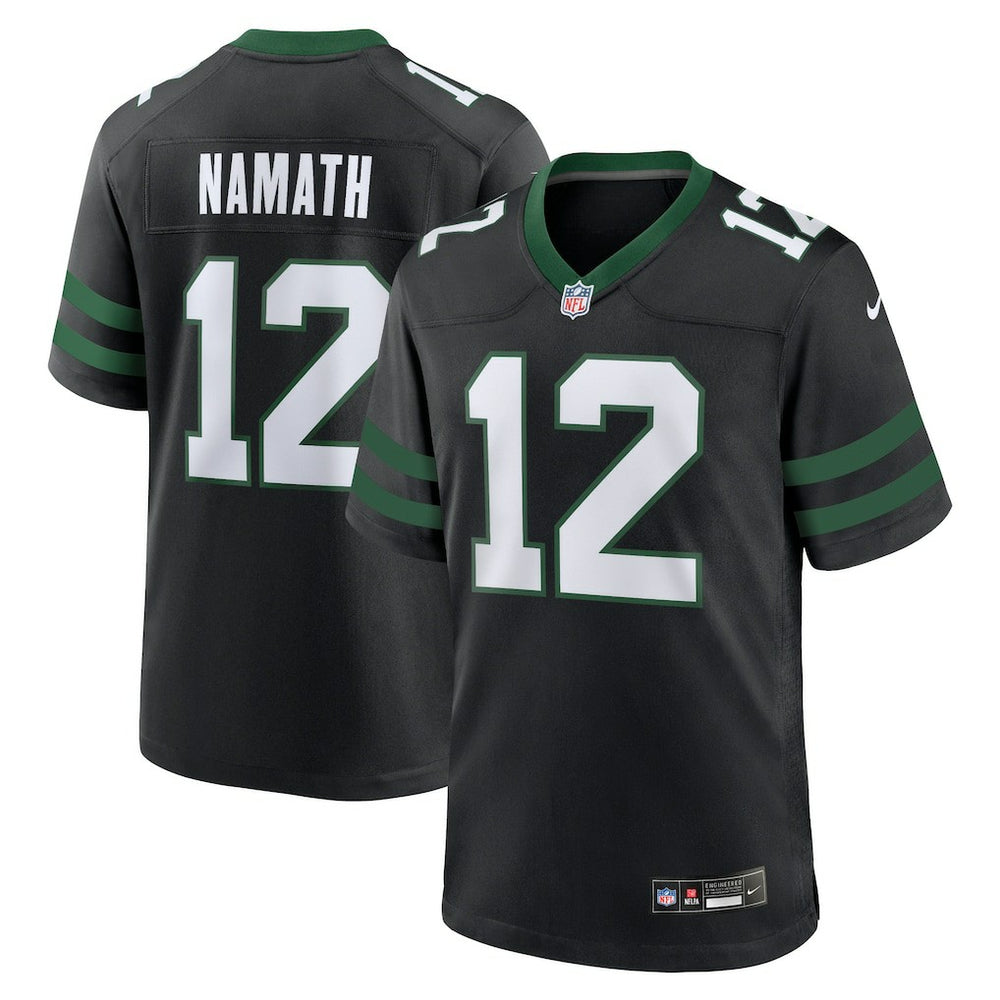 Joe Namath New York Jets Alternate Retired Player Game Jersey - Legacy Black outlet