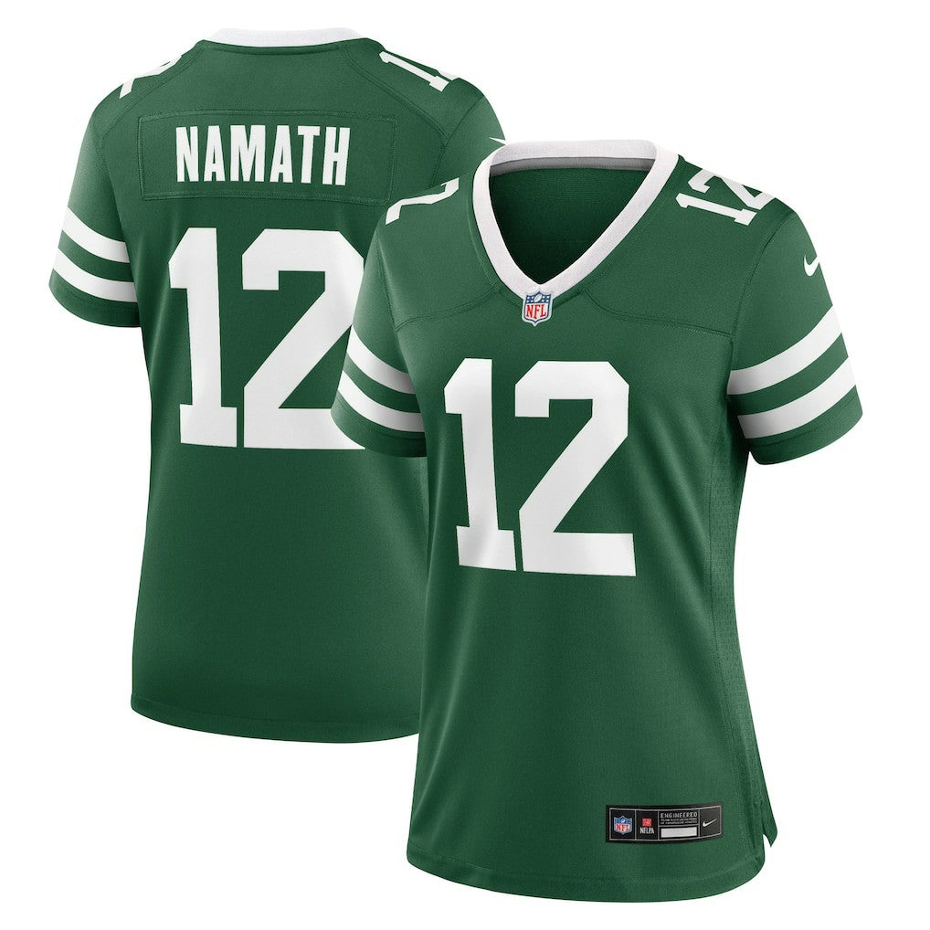 Joe Namath New York Jets Women's Retired Player Game Jersey - Legacy Green for sale