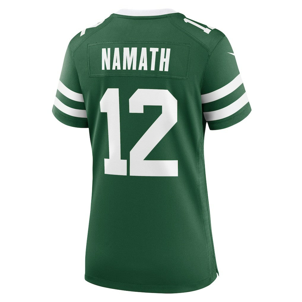 Joe Namath New York Jets Women's Retired Player Game Jersey - Legacy Green for sale