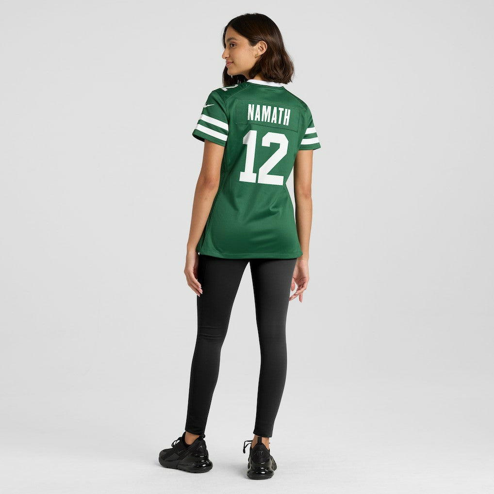 Joe Namath New York Jets Women's Retired Player Game Jersey - Legacy Green for sale