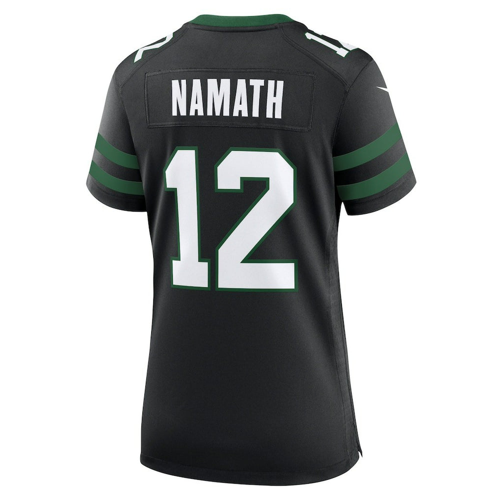 Joe Namath New York Jets Women's Retired Player Alternate Game Jersey - Legacy Black for sale